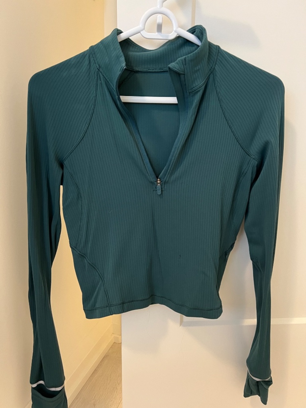 Lululemon It's Rulu Ribbed Cropped Half Zip - Picture 6 of 9
